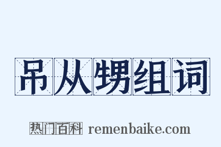 吊从甥组词是什么意思的图片